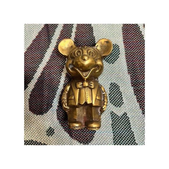 Vintage Brass Mickey Mouse Figurine - Picture 4 of 8